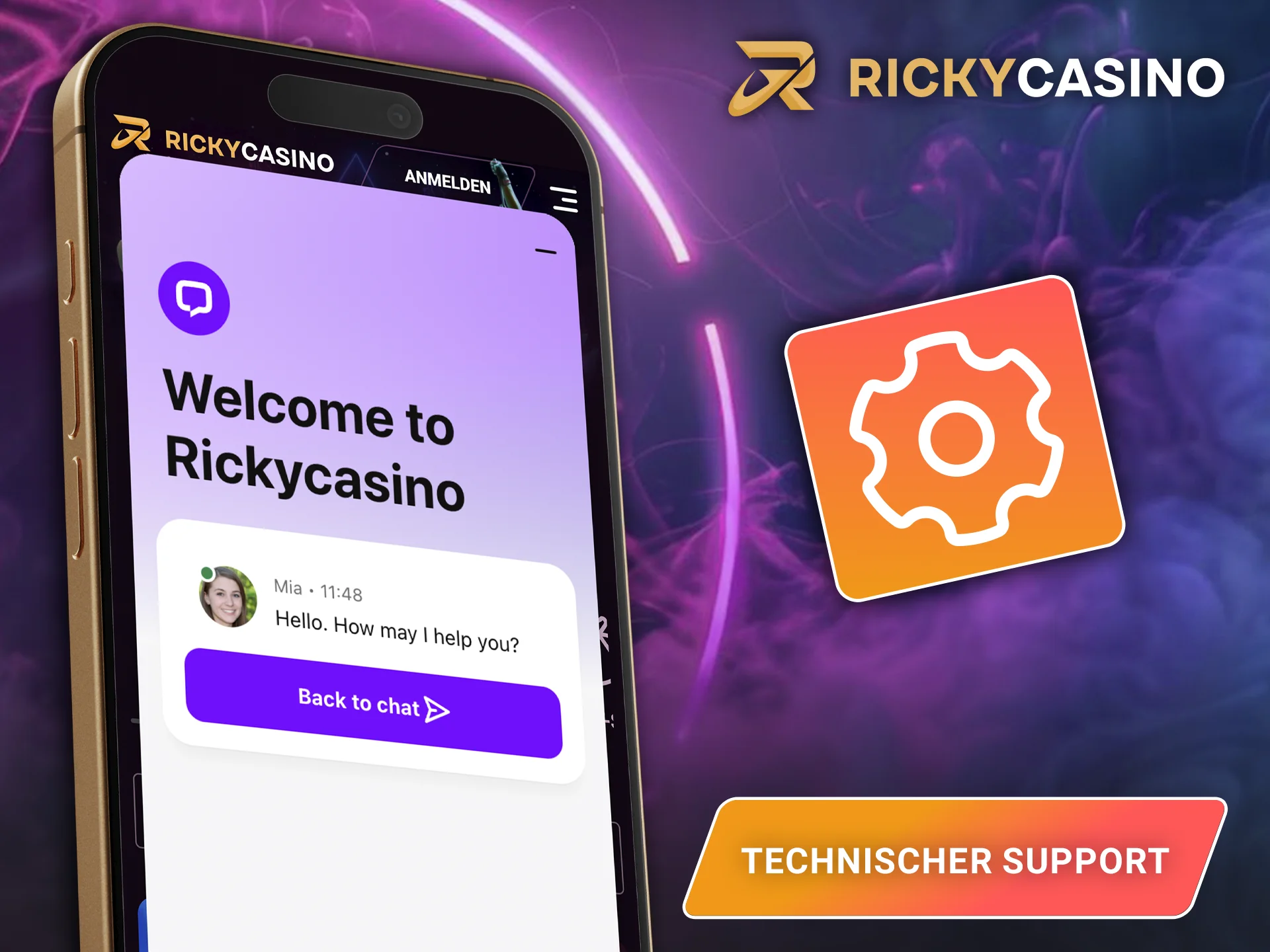 Erfahren Sie auf der Website von Ricky Casino, wie Sie Ihr technisches Problem lösen können.